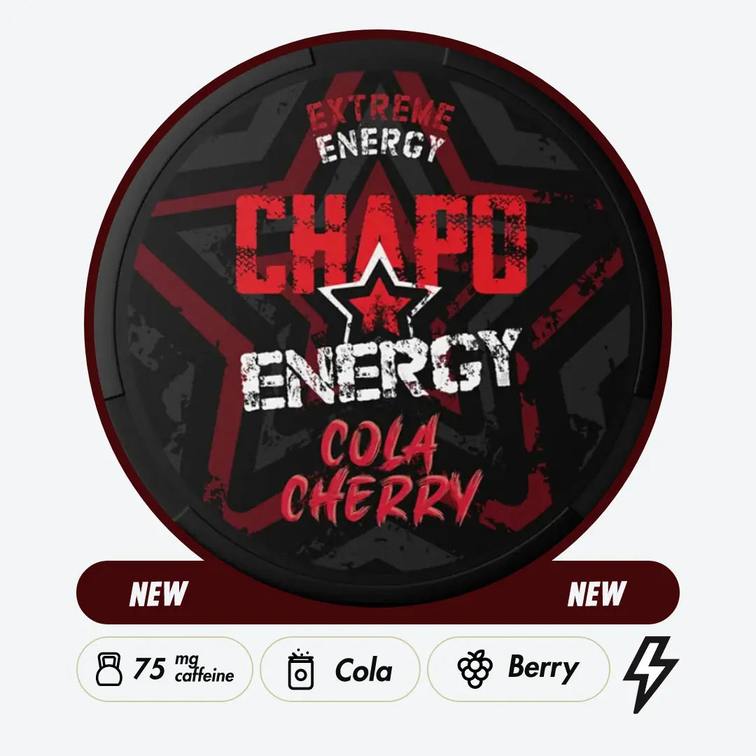 Chapo White Cola Cherry Caffeine Pouches
