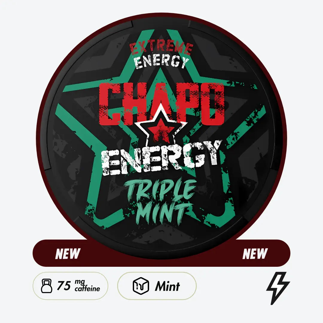 Chapo White Triple Mint Caffeine Pouches