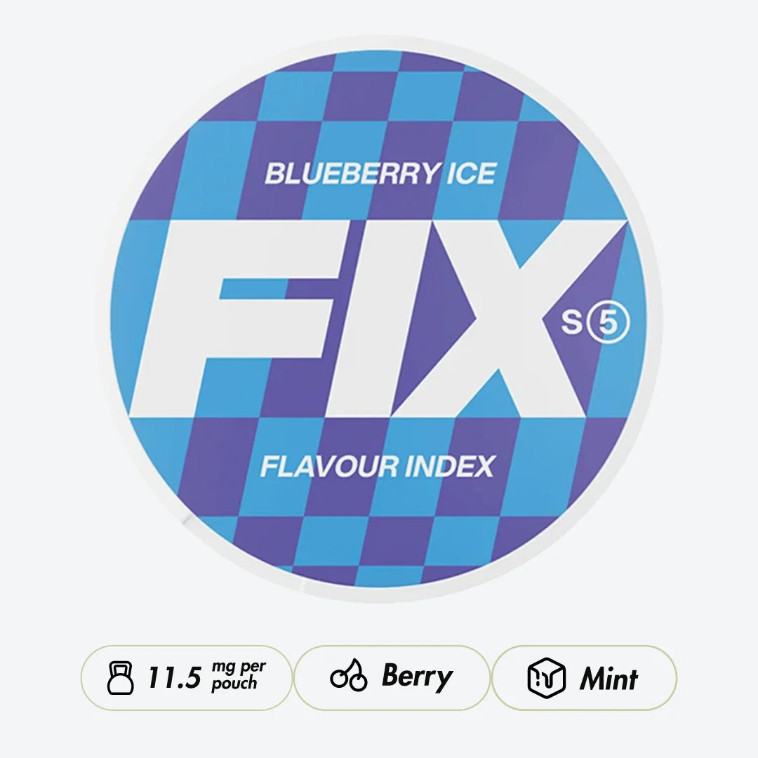 FIX Blueberry Ice #5 Strong - Pouchdaddy