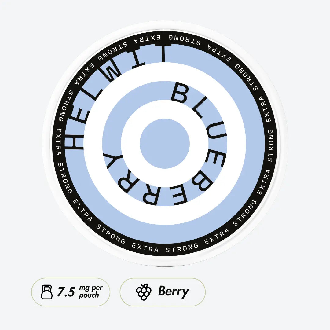 Helwit Blueberry Extra Strong - Pouchdaddy