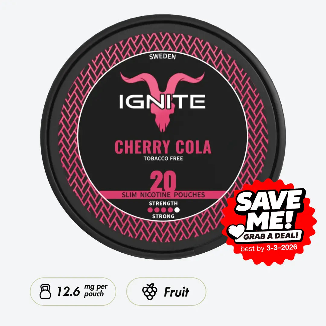 IGNITE Cherry Cola Strong - Pouchdaddy