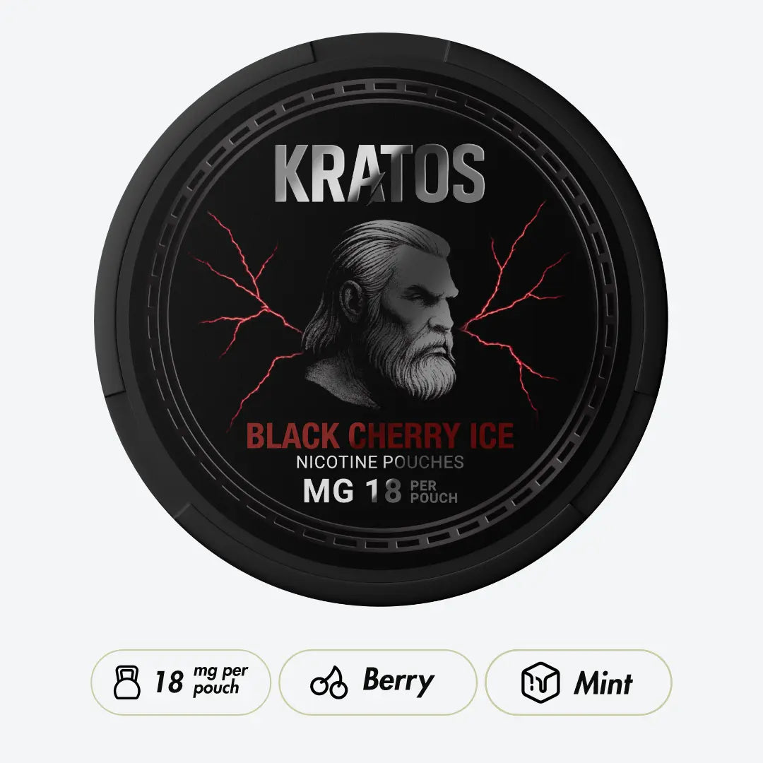 KRATOS Black Cherry Ice Strong - Pouchdaddy