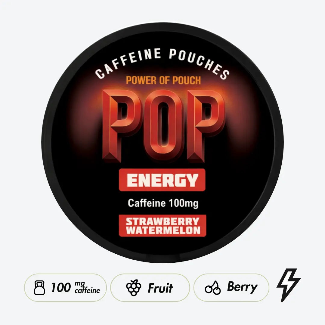 POP Strawberry Watermelon Caffeine Pouches