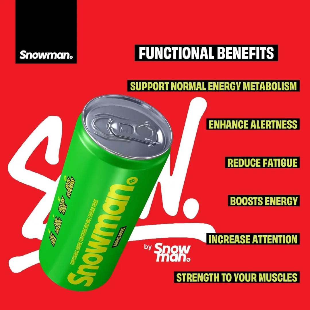 Snowman Apple Dose Energy Drink - Pouchdaddy