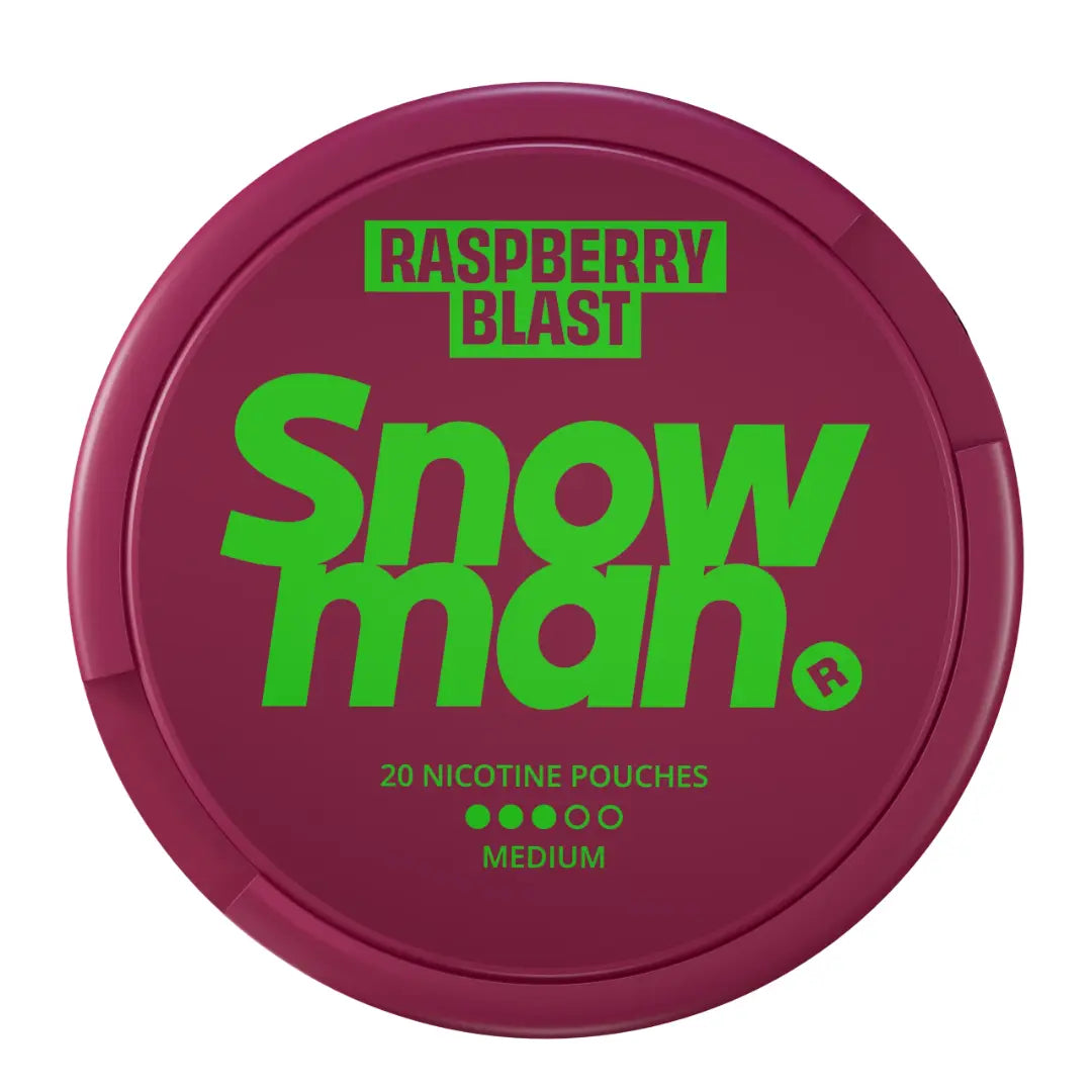 Snowman Raspberry Blast 9mg - Pouchdaddy
