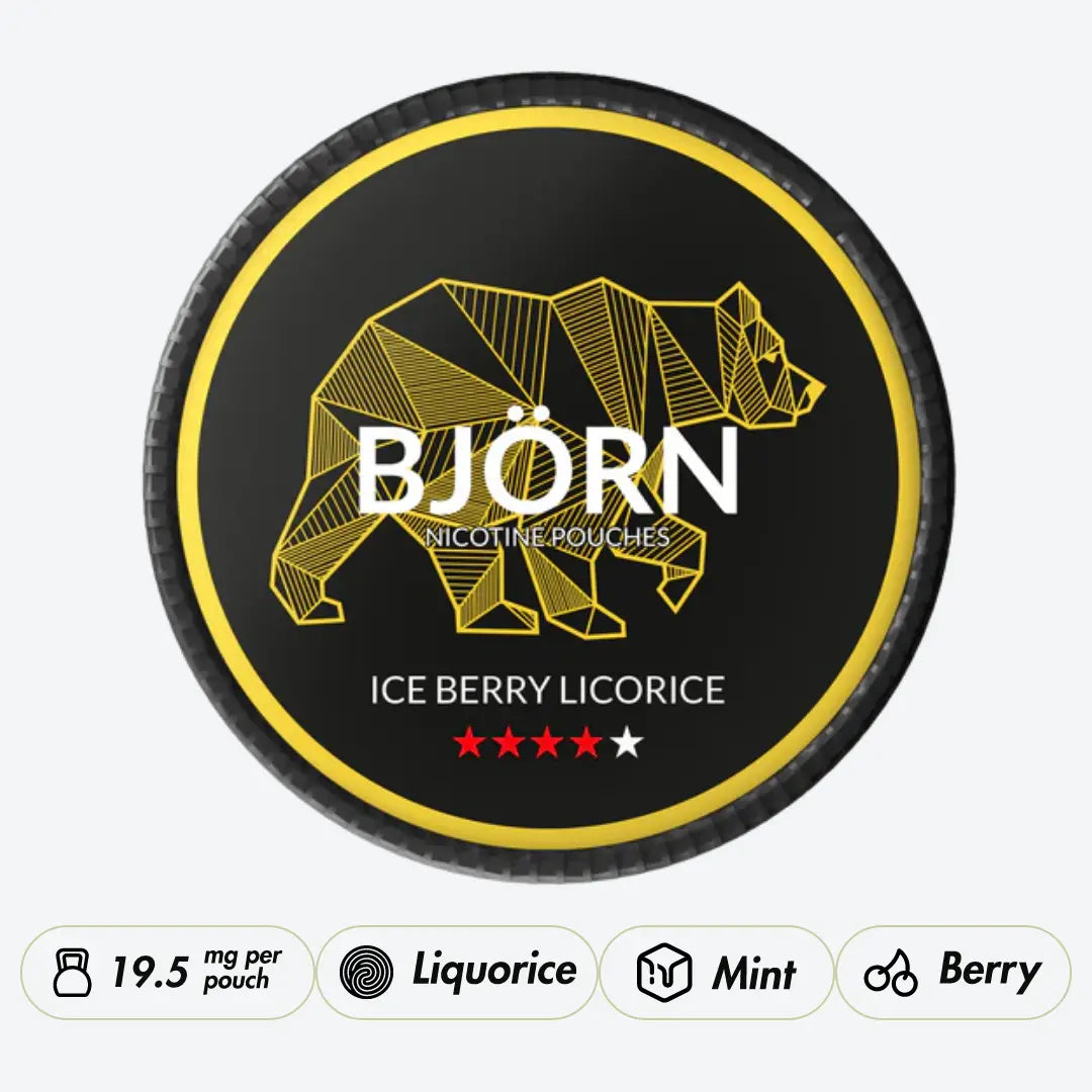 BJÖRN Ice Berry Licorice Strong - Pouchdaddy