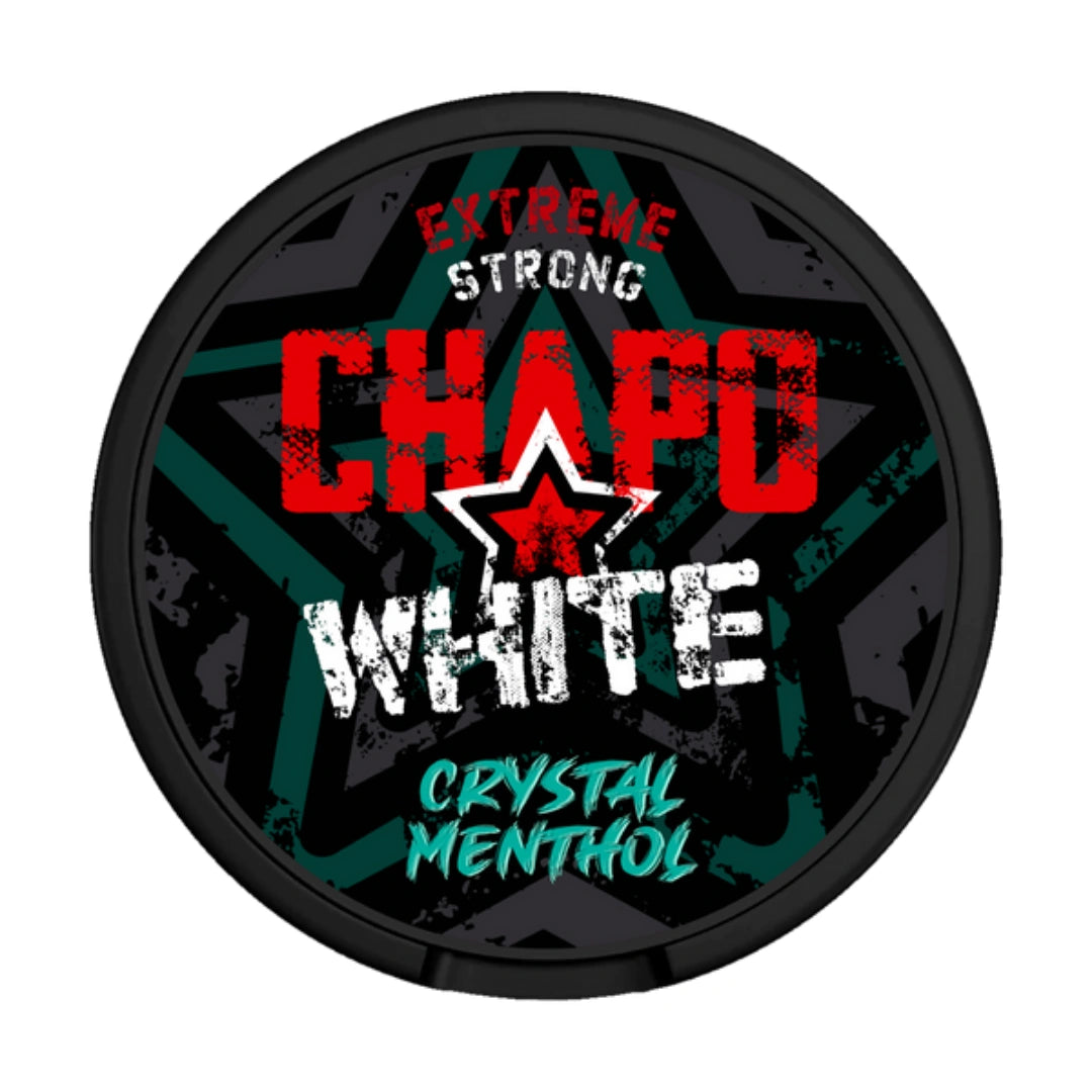 CHAPO WHITE Crystal Menthol Strong - Pouchdaddy