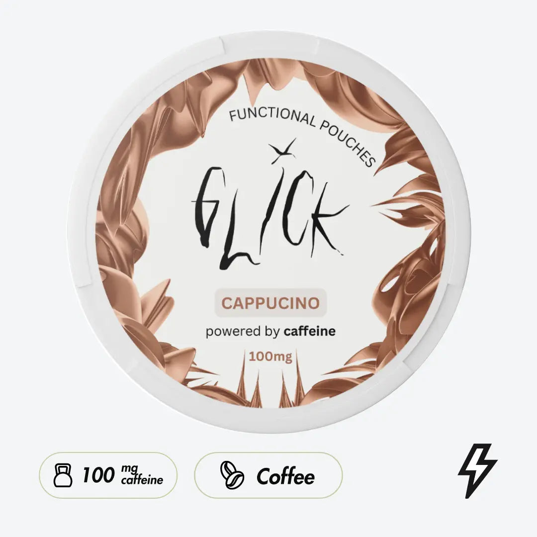 Glick Cappuccino Caffeine Pouches - Pouchdaddy