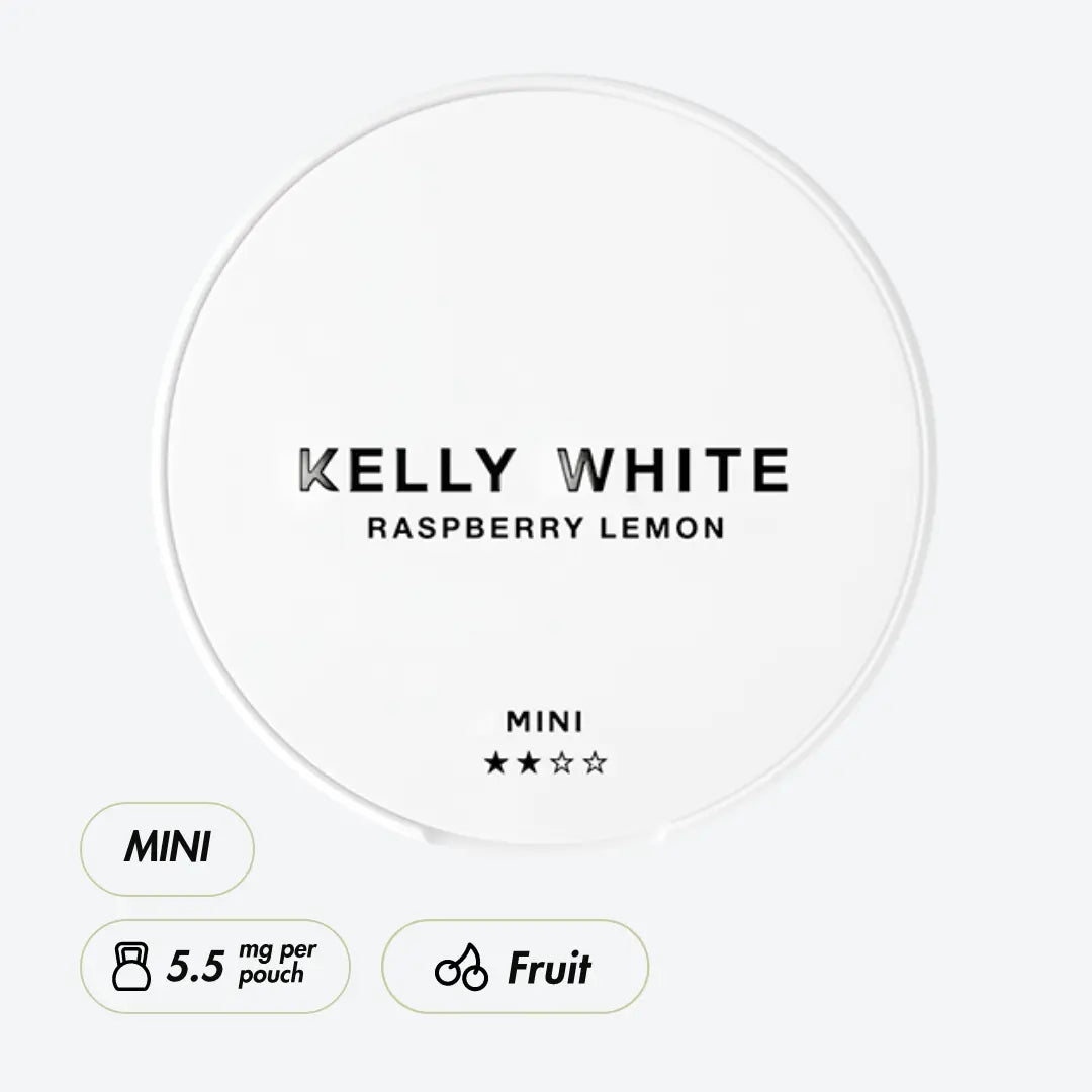 Kelly White Raspberry Lemon Mini - Pouchdaddy