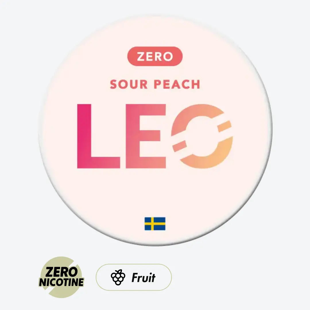 LEO Sour Peach Zero - Pouchdaddy