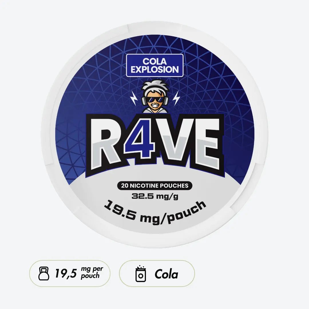 R4VE Cola Explosion 32,5mg - Pouchdaddy