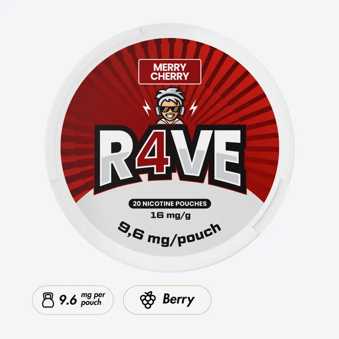 R4VE Merry Cherry 16mg - Pouchdaddy