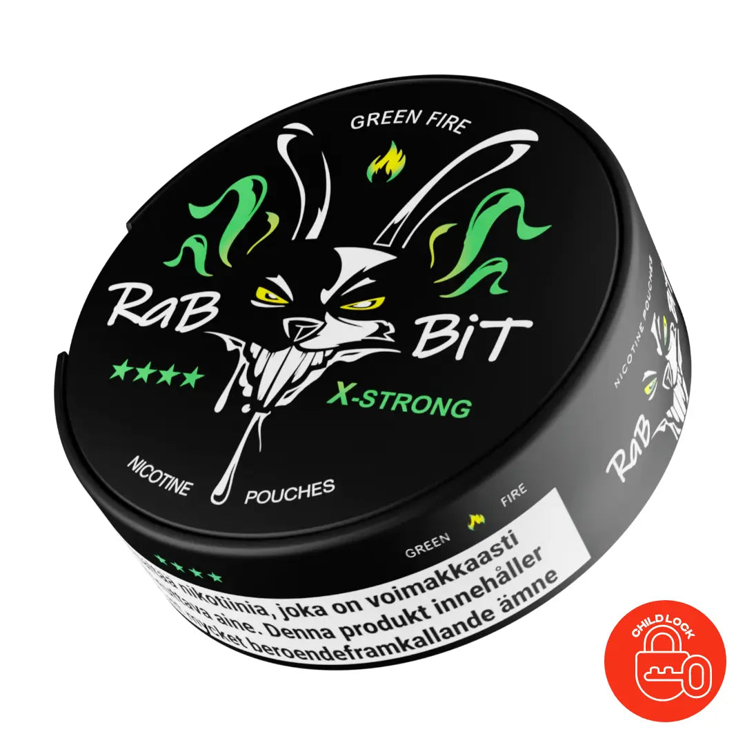 RaBBiT Green Fire X-Strong - Pouchdaddy