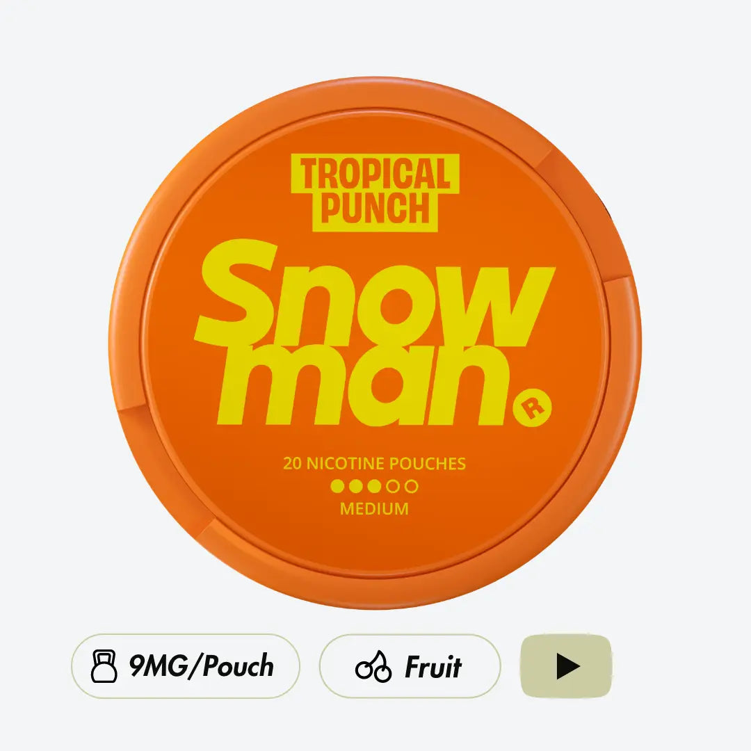 Snowman Tropical Punch 9mg - Pouchdaddy