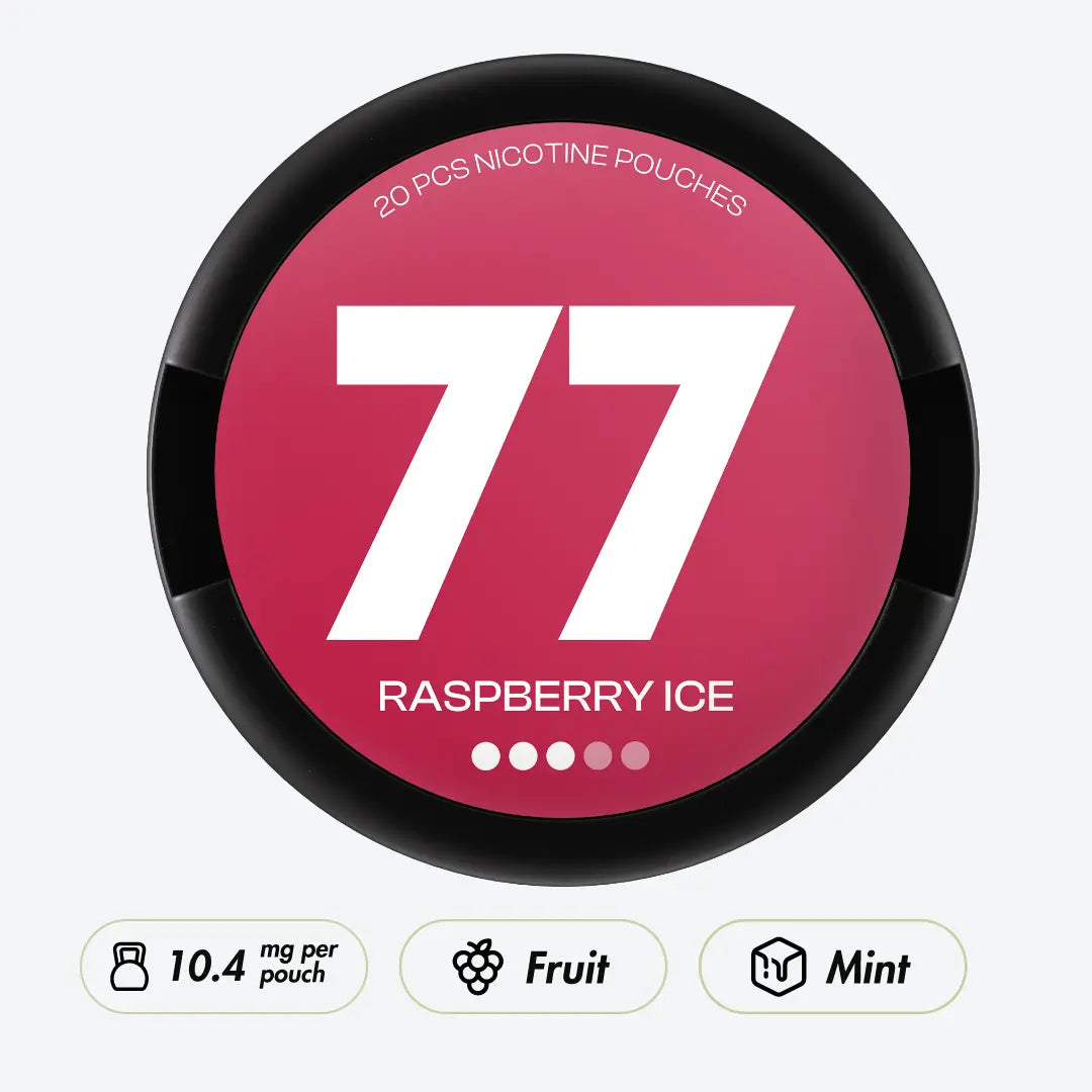 77 Raspberry Ice - Pouchdaddy