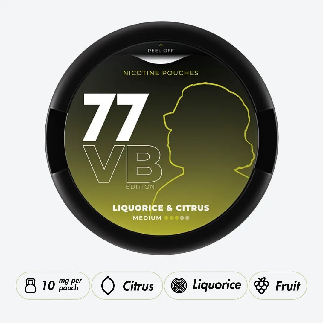 77 Liquorice Citrus 20mg Valtteri Bottas - Pouchdaddy