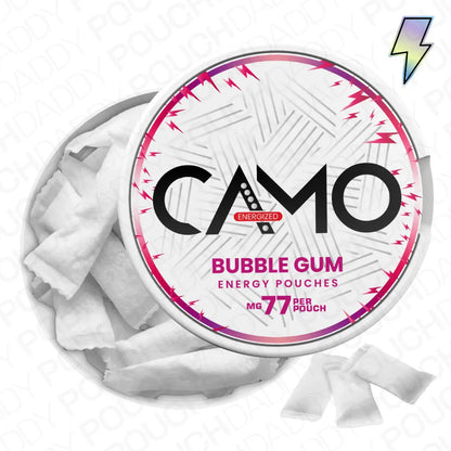 CAMO Bubble Gum Energy Pouches - Pouchdaddy