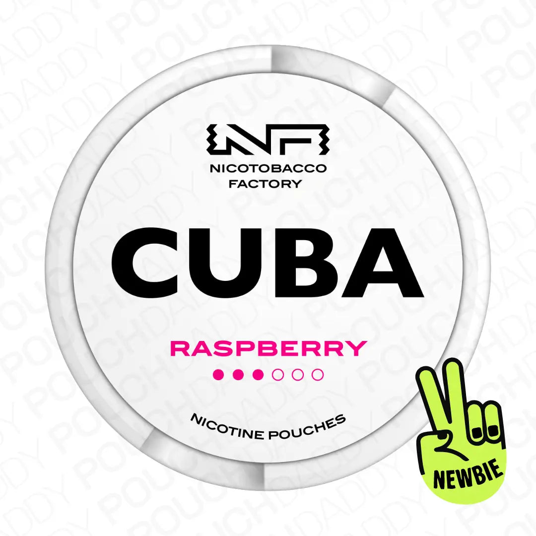 CUBA WHITE Raspberry 16mg - Pouchdaddy