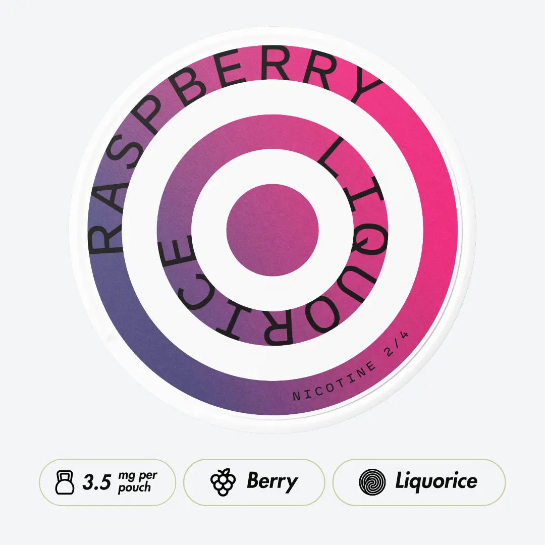 Helwit Raspberry Liquorice Slim - Pouchdaddy