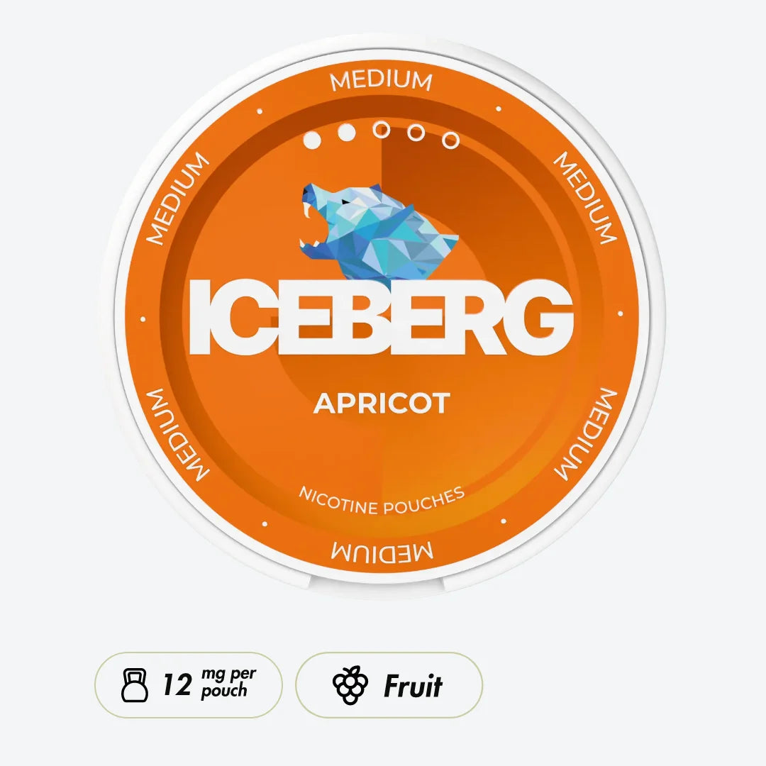 Iceberg Apricot 20mg - Pouchdaddy