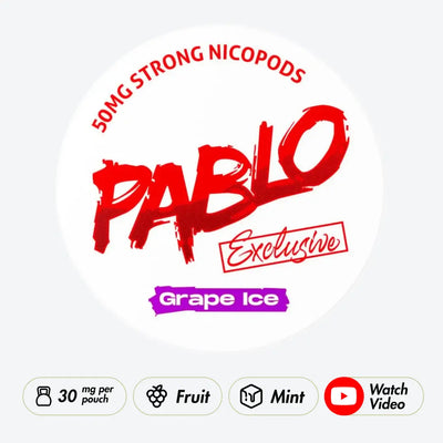 Pablo Exclusive Grape Ice 50mg - Pouchdaddy