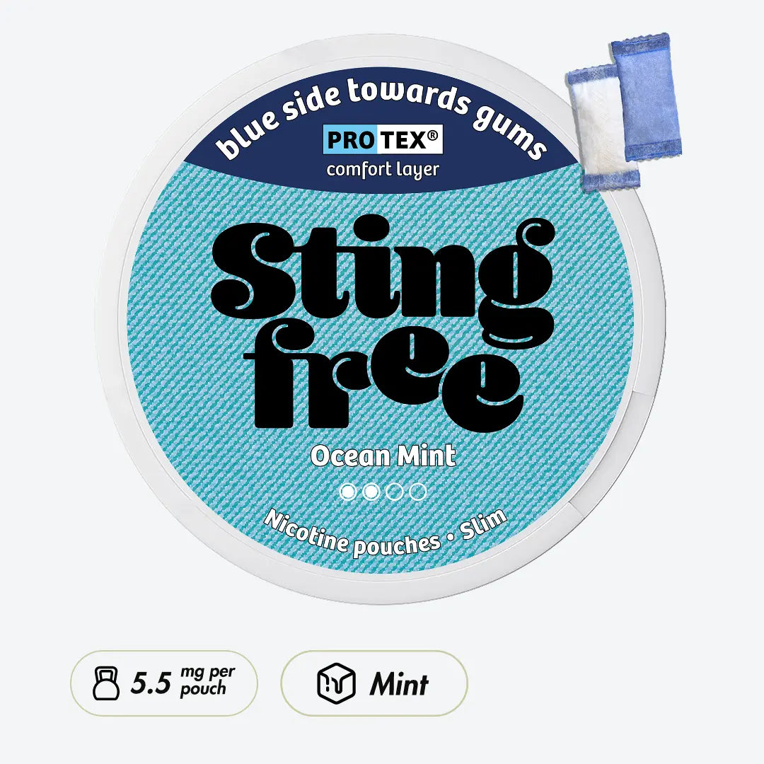 Stingfree Ocean Mint 5.5mg - Pouchdaddy