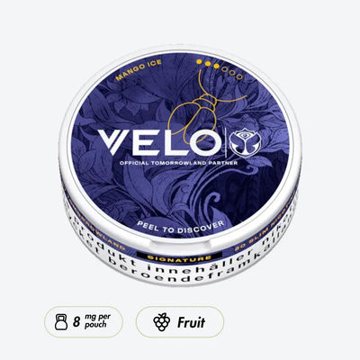 VELO Tomorrowland 2026 Mango Ice Strong - Pouchdaddy