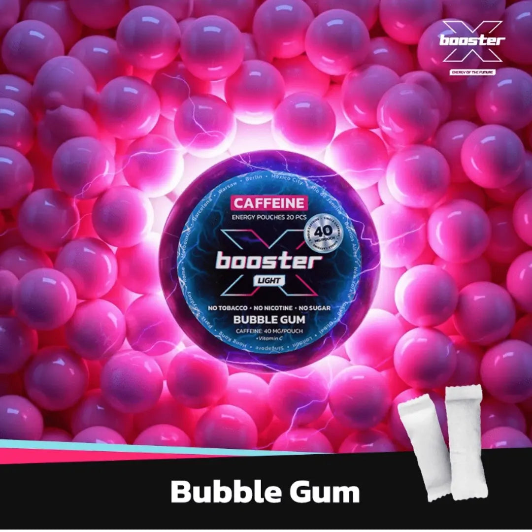 X-Booster Bubble Gum 80 mg - Pouchdaddy