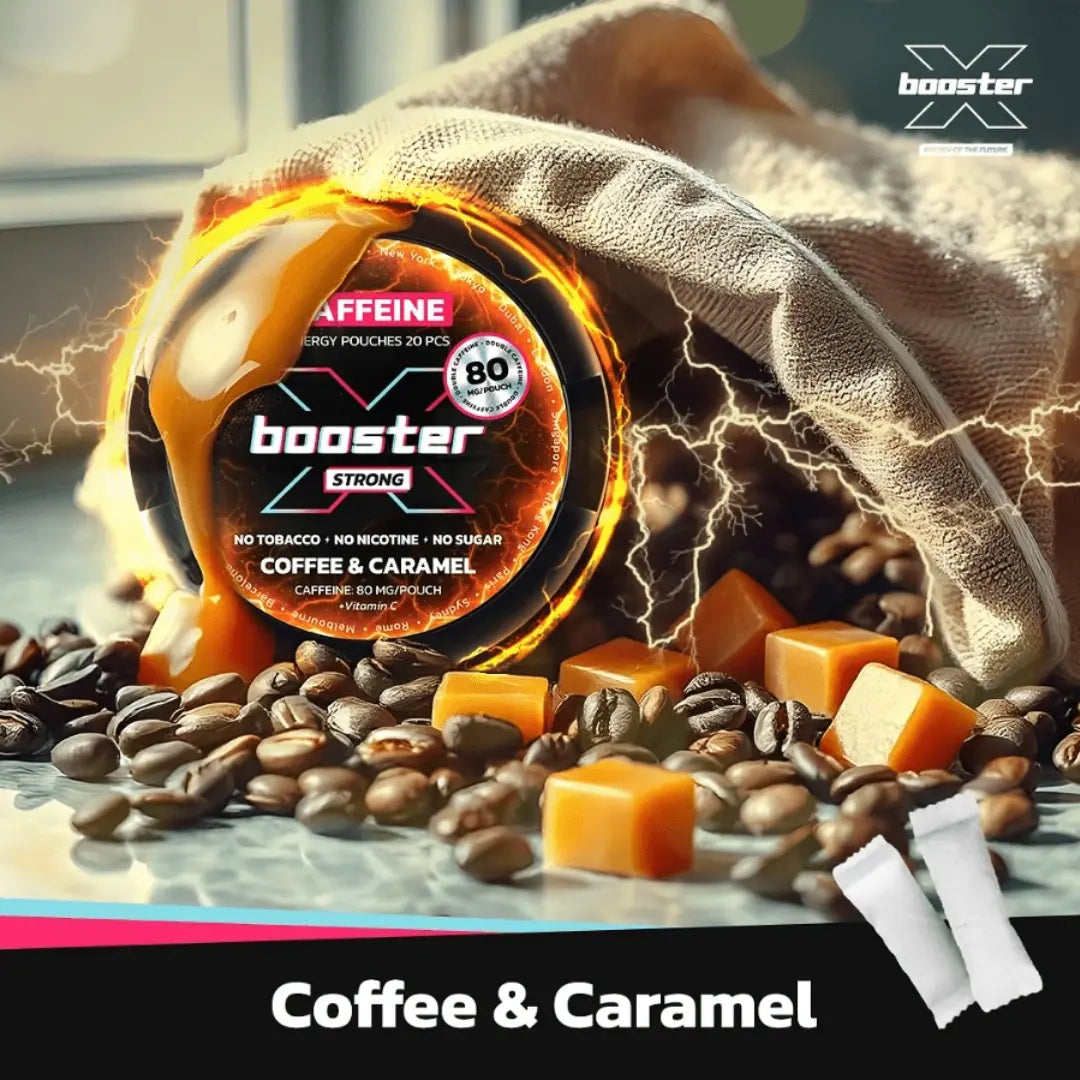 X-Booster Coffee & Carmel 80 mg - Pouchdaddy