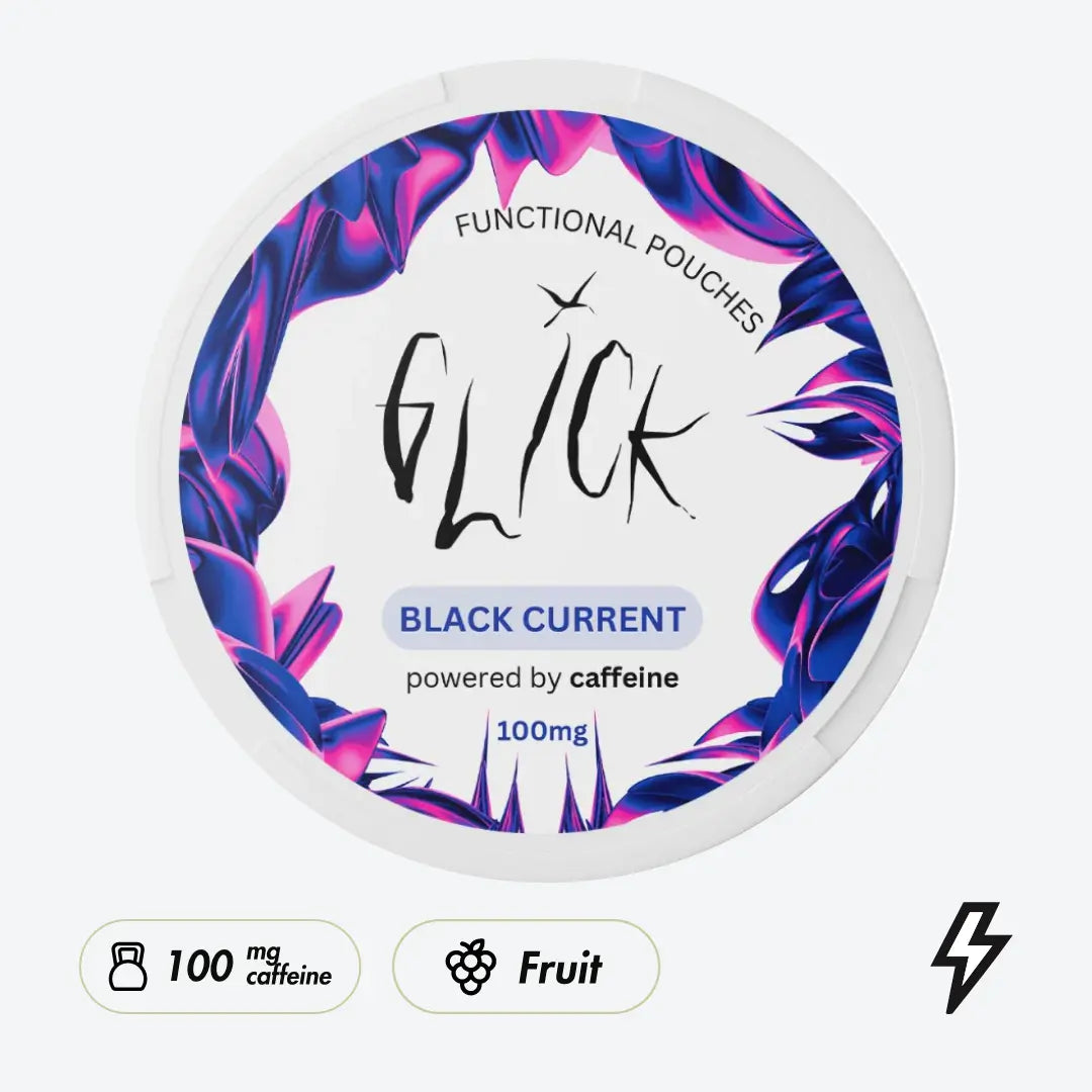 Glick Black Currant Caffeine Pouches - Pouchdaddy