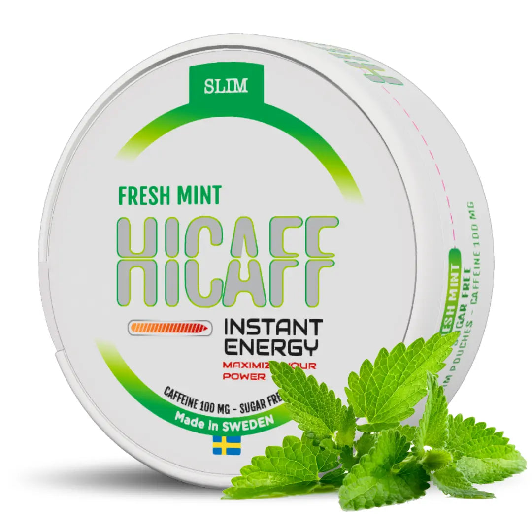 Hicaff Fresh Mint Caffeine Pouches - Pouchdaddy