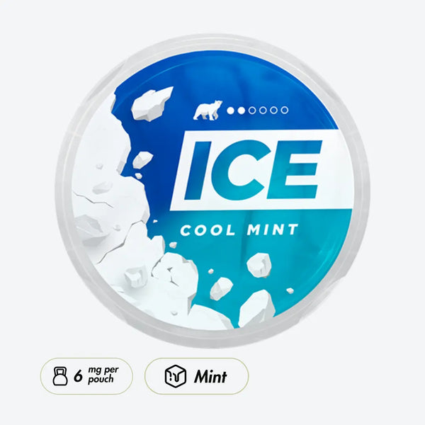 ICE Cool Mint 6 mg light snus – Refreshing Mint Nicotine Pouches!