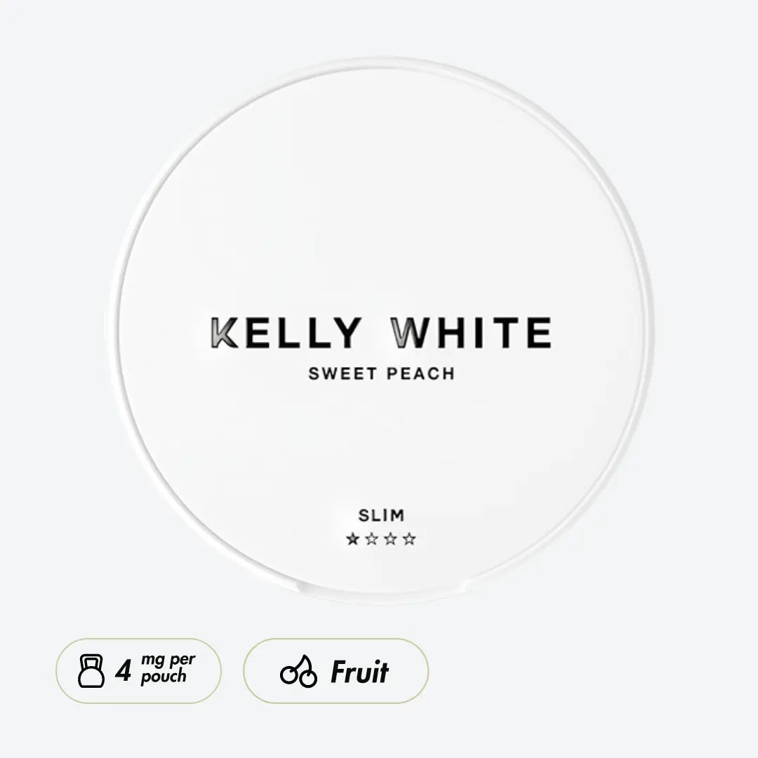 Kelly White Sweet Peach Slim - Pouchdaddy