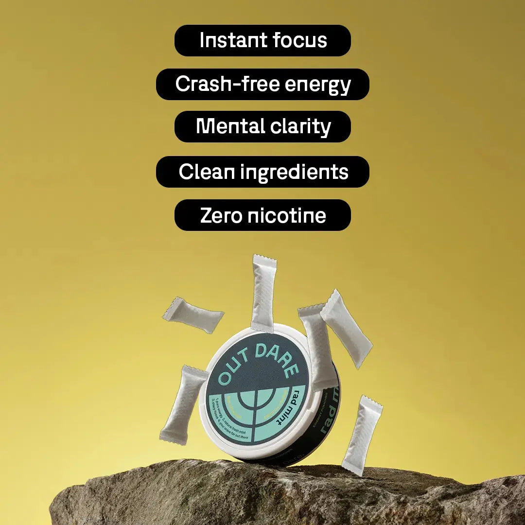 OUTDARE Rad Mint Caffeine Pouches - Pouchdaddy