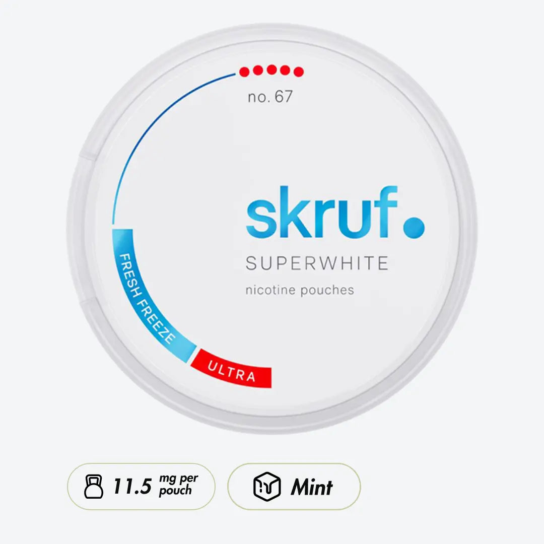 Skruf Superwhite No.67 Fresh Freeze Ultra - Pouchdaddy