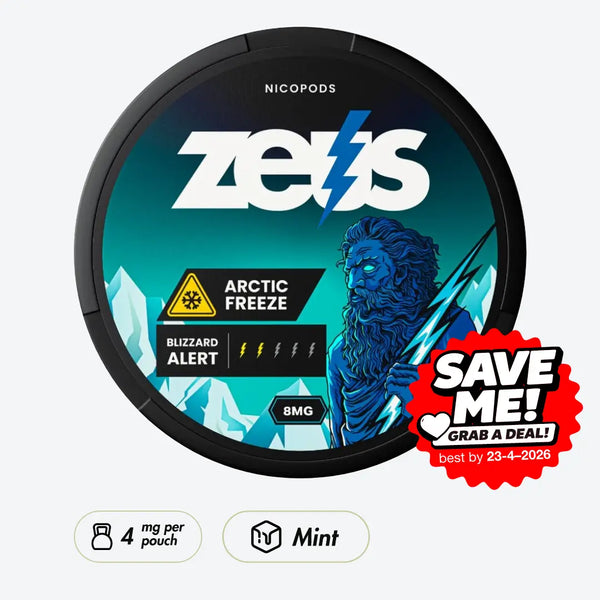 Buy Zeus Arctic Freeze 8mg | Pouchdaddy.com